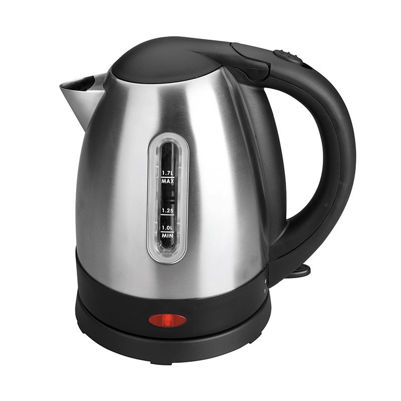 Hervidor de té eléctrico – Hervidor de agua caliente de 1.8 L, cámara de  acero inoxidable 100% libre de plástico con base de apagado automático
